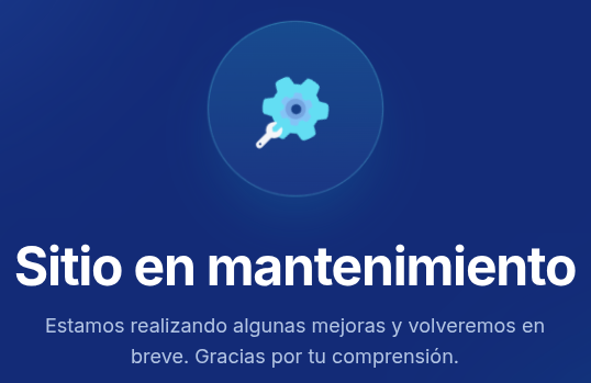 Sitio en Mantenimiento